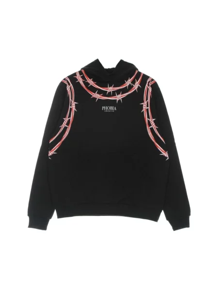 Bluza z kapturem Phobia Archive z kapturem z nadrukiem czarna