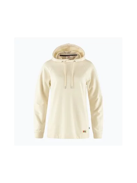 Однотонная спортивная кофта Fjallraven с капюшоном бежевая