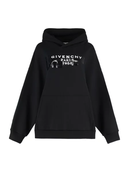 Bluza z kapturem Givenchy z kapturem z logo czarna