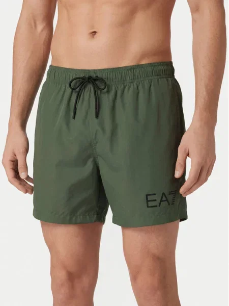 Emporio Armani Pantaloni scurți pentru înot verde