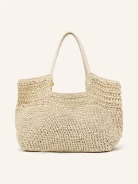 Reiss Torba Na Zakupy Evelyn beige beżowa