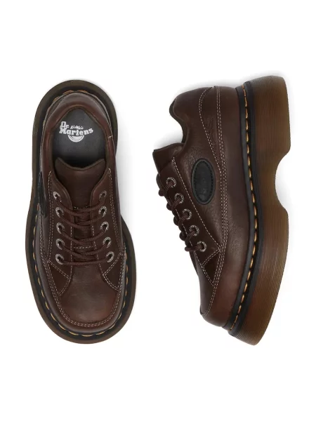 Шкіряні туфлі Dr. Martens Buzz 5i на платформі коричневий