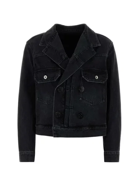 Geacă Sacai cu două rânduri de nasturi negru