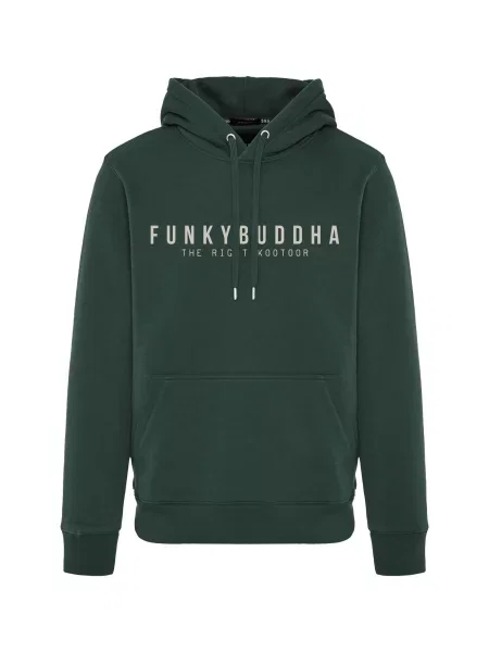 Funky Buddha Pulover închis verde