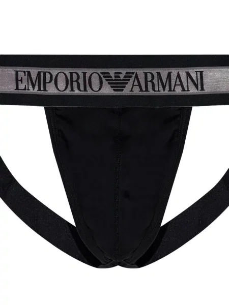 Șosete Emporio Armani cu autograf negru