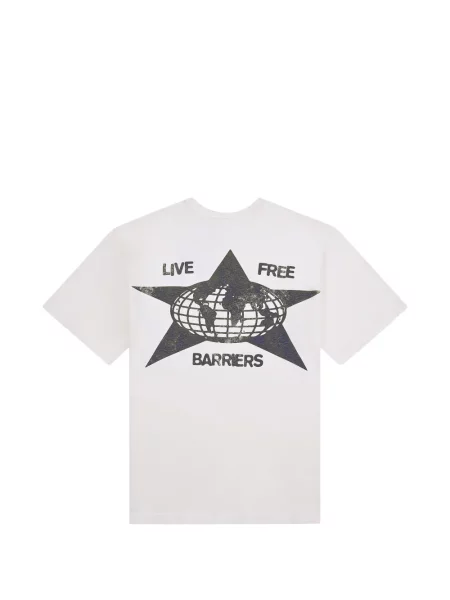 Tricou Barriers cu imagine alb