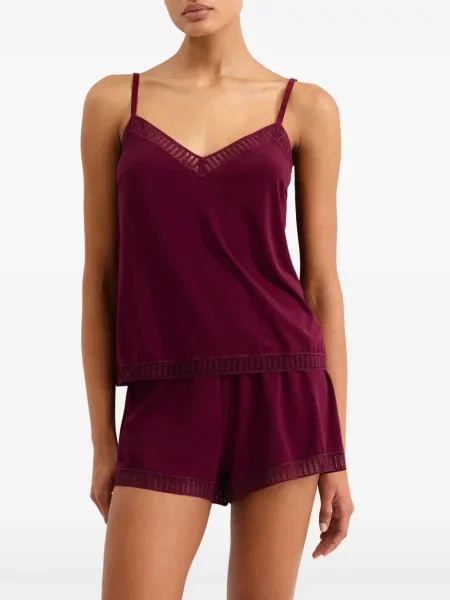 Pantaloni scurți Eres din dantelă violet