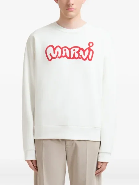 Pulover Marni cu autograf alb