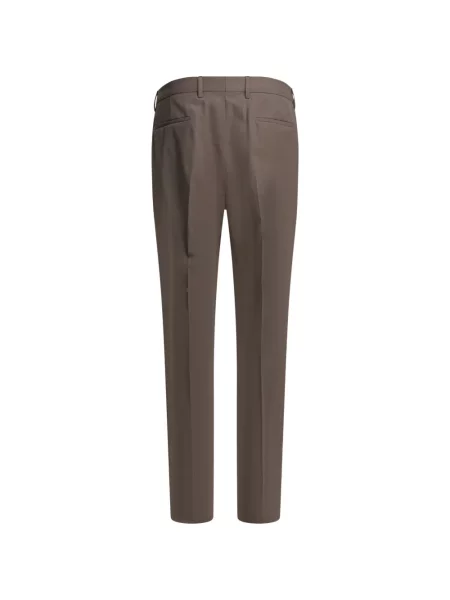 Kalhoty se záhyby Brunello Cucinelli hnědé