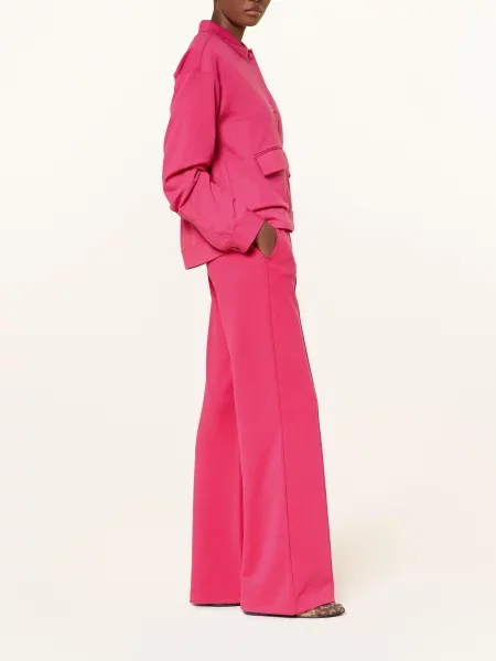 Smith & Soul Spodnie Z Materiału Typu Marlene pink różowe