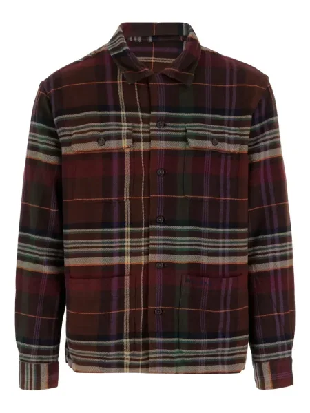Cămașă Polo Ralph Lauren cu model herringbone de catifea cord maro