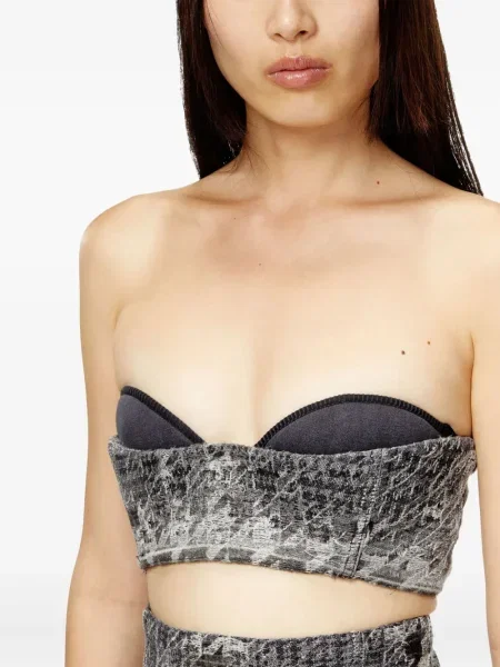 Sutien Diesel din jacard negru