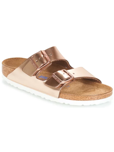 Natikače Birkenstock Arizona Metallic Copper ružičasta