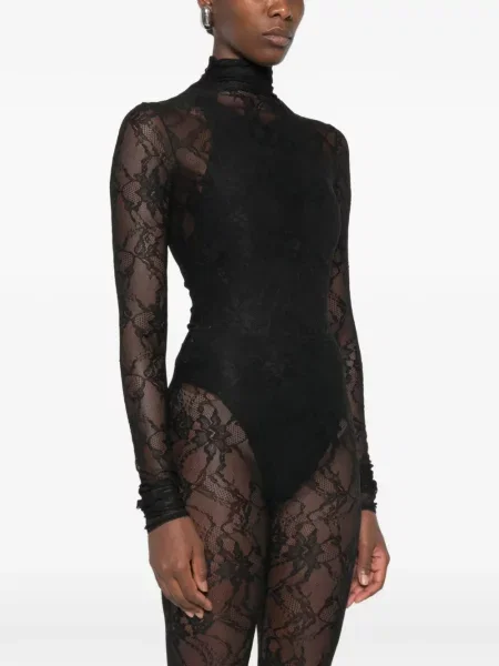 Body The Andamane din dantelă negru