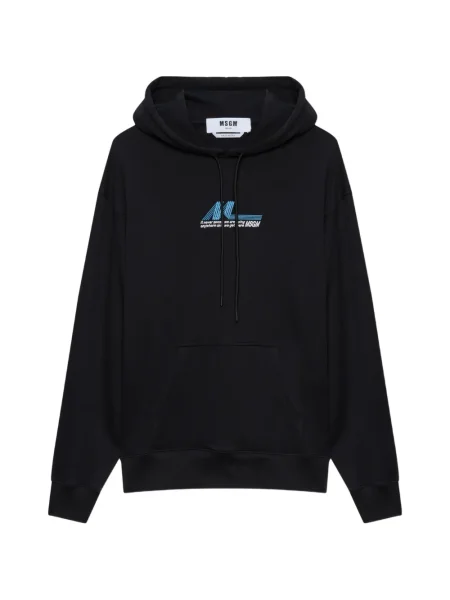 Mikina s kapucí Msgm černá