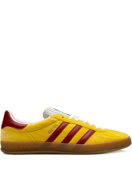 Sneakerși Adidas Gazelle de catifea alb