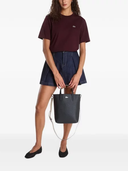 Tricou Lacoste cu autograf violet