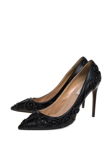 Kožené lodičky Valentino Garavani Pre-owned černé