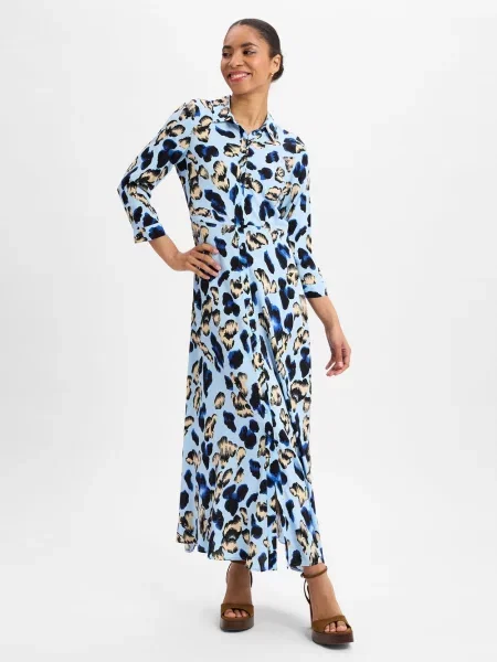 Y.A.S Sukienka YASSavanna Kobiety S niebieski