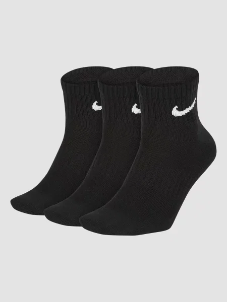 NIKE U Nk Everyday Ltwt Ankle Набір шкарпеток Унісекс Бавовна/поліестер чорний