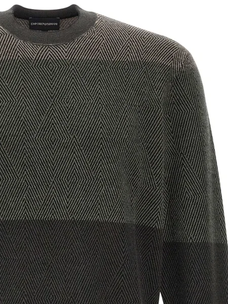 Pulover Emporio Armani de lână gri
