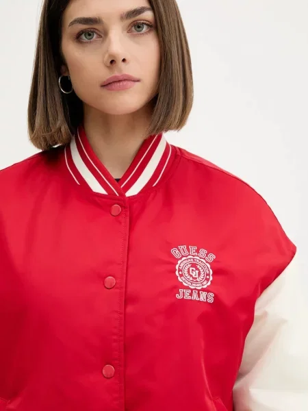 Куртка-бомбер Guess Jeans демісезонна червоний