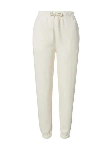 PIECES Pantaloni CHILLI murdar alb