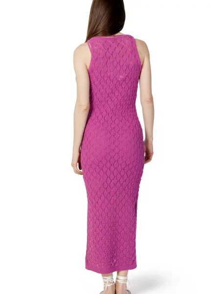 Maksi sukienka bez rękawów Vero Moda fuksja