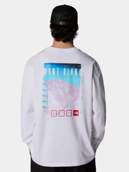Лонгслів The North Face Axys Oversized L/S білий