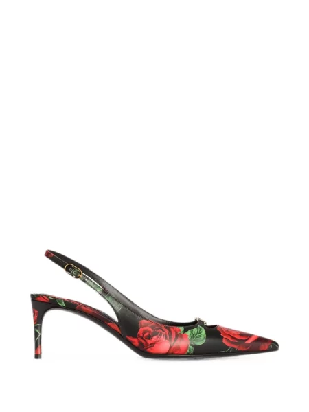 Pantofi cu toc Dolce & Gabbana cu imagine slingback negru