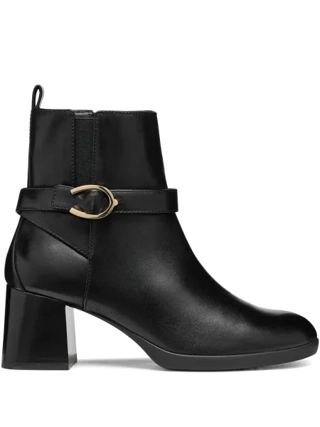 Botine Geox cu cataramă negru