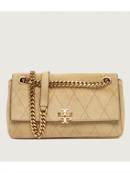 TORY BURCH Geantă pe umăr Charlie | piele întoarsă bej