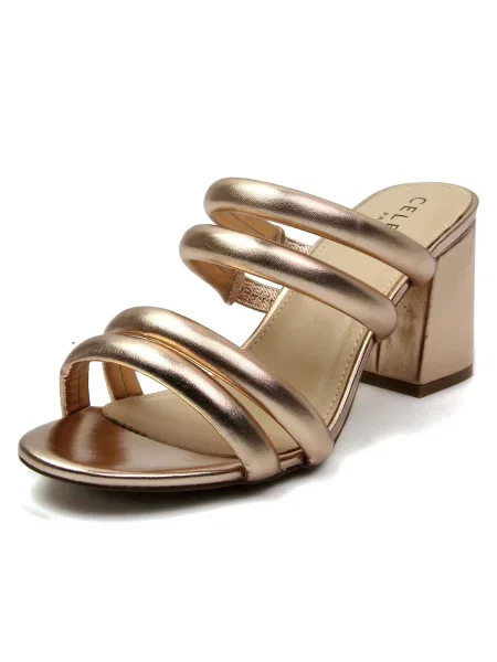 Celena Sandale Cristina auriu roz