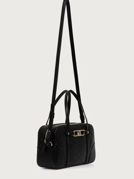 Rucsac Armani Exchange din piele negru