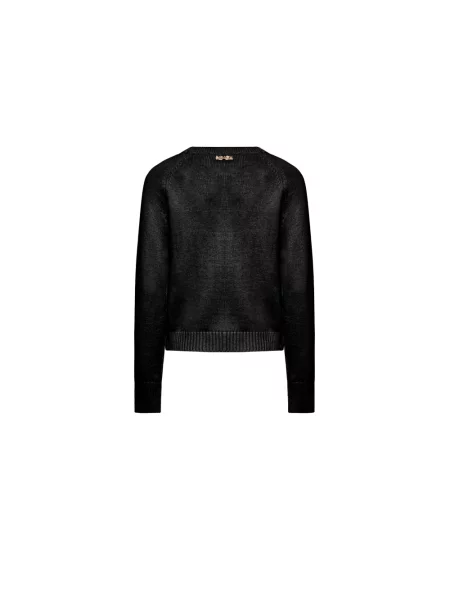 Sweter Silvian Heach wełniany czarny