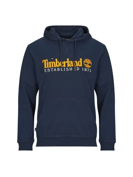 Hanorac cu glugă Timberland cu broderie albastru