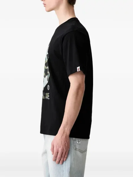Μπλούζα A Bathing Ape® με σχέδιο παραλλαγής μαύρο
