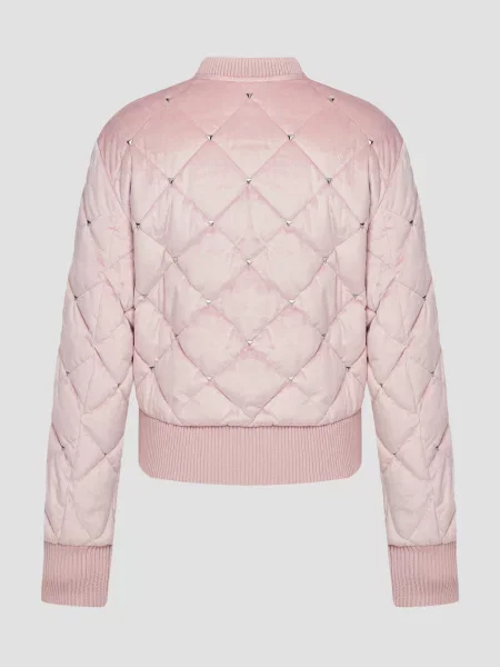 Бомбер Guess розовый