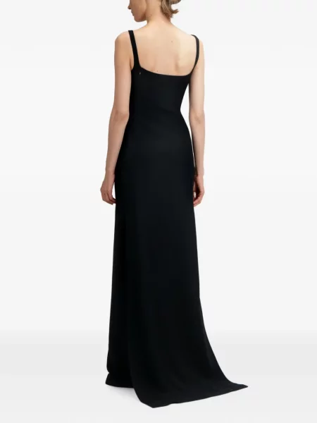 Rochie maxi The Arkow din crep negru