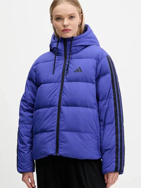 Adidas geacă de puf Essentials Climawarm de iarnă oversize violet