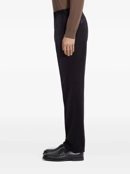 Pantaloni Zegna de catifea cord violet