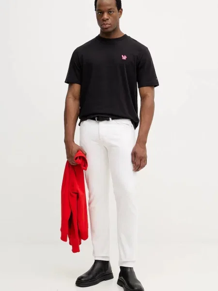 Tommy Hilfiger t-shirt z aplikacją czarny