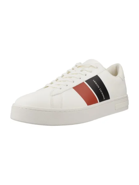 Pantofi Armani Exchange de lână alb