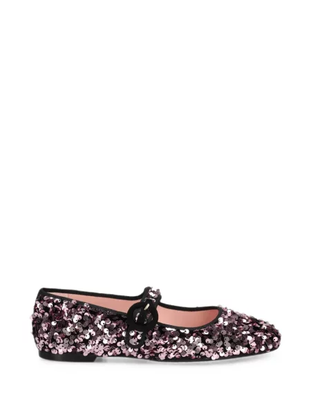 Balerini Pretty Ballerinas cu paiete roz