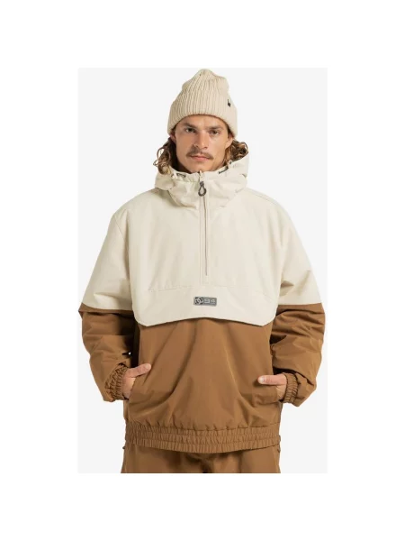 Kurtka z kapturem DC Shoes Nexus Reversible 5K kremowy brązowy S biały