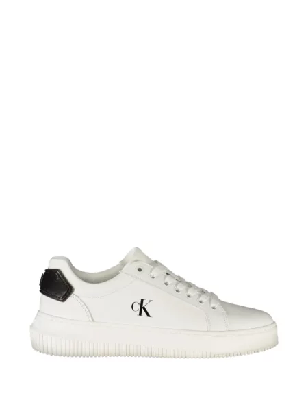 Sneakerși Calvin Klein din piele alb