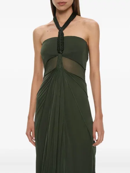 Rochie maxi Christopher Esber de costum verde