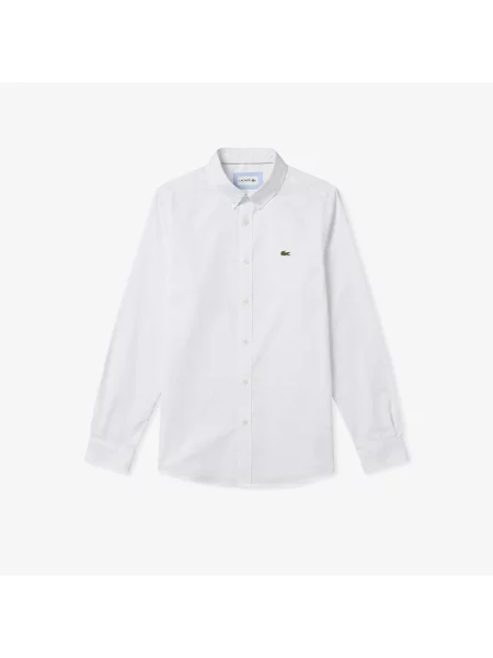 Lacoste Koszula Z Długim Rękawem biały