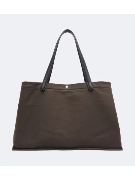 Vászon shopper táska The Row barna