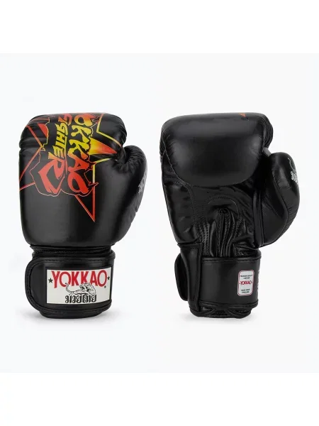 Boxerské rukavice YOKKAO Fighter KO black černé
